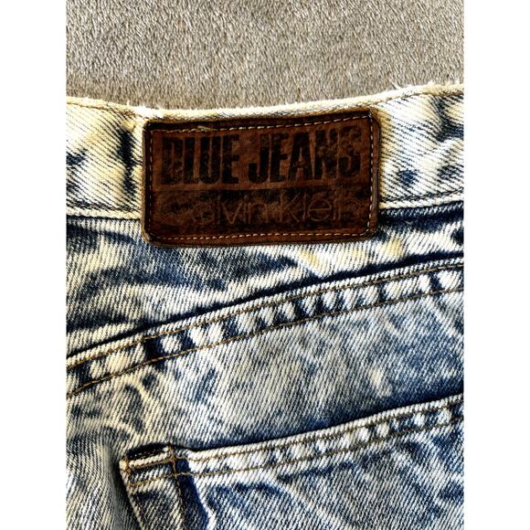 Vintage 80s Calvin Klein Acid‎ Wash Jeans Women's Size 6 Mom Tapered High Rise - Picture 9 of 9